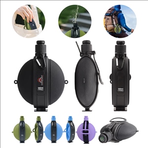 20 OZ Collapsible Leakproof Silicone Sports Water Bottle